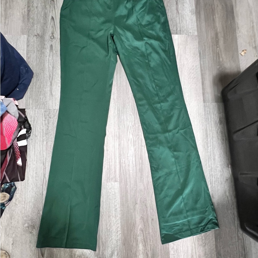 JLUXLABEL Elegant Pink, Green, and White Women's Pants - Picture 6 of 11